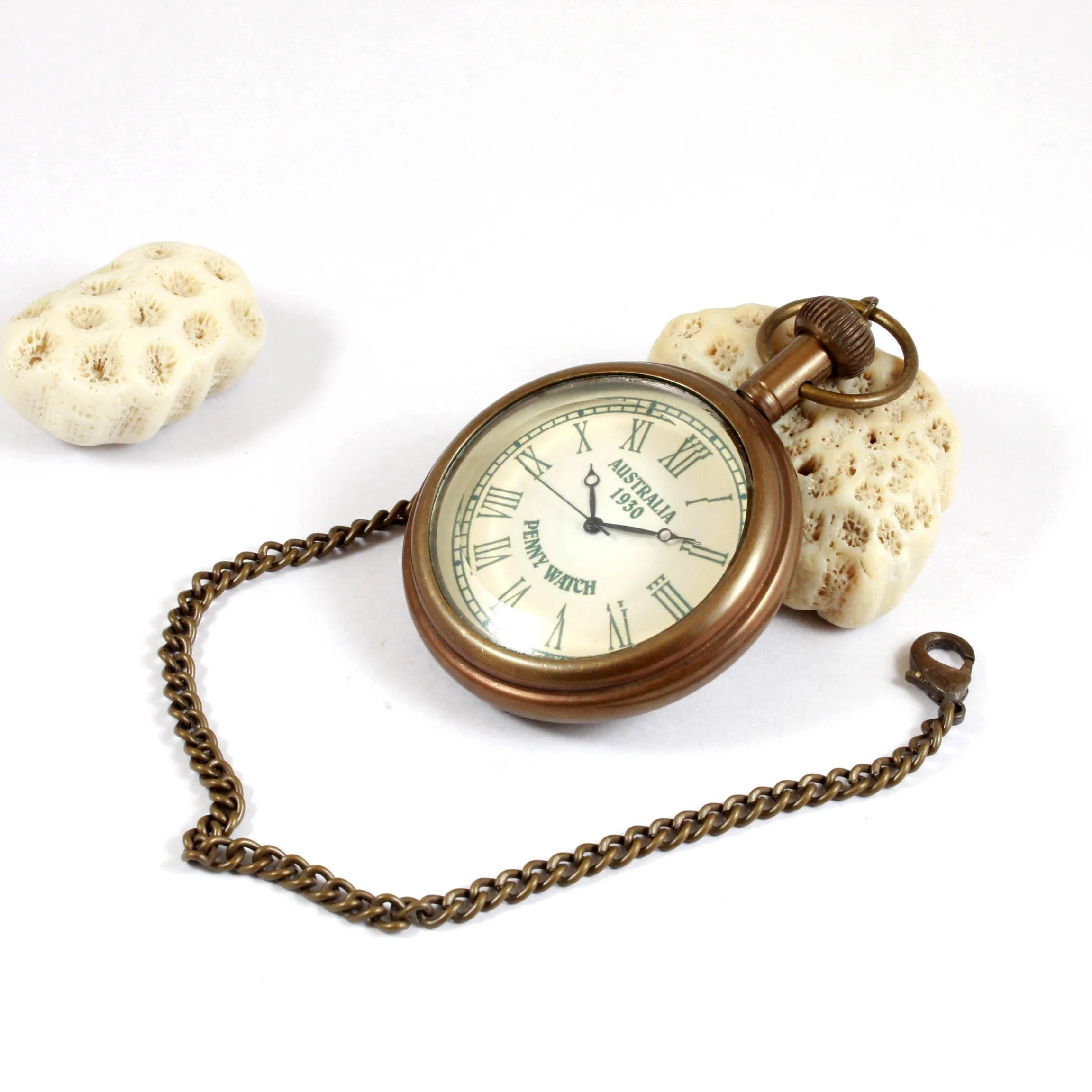 pirate pocket watch antique brass one piece souvenir desktop gifts promotional promotion metal chain