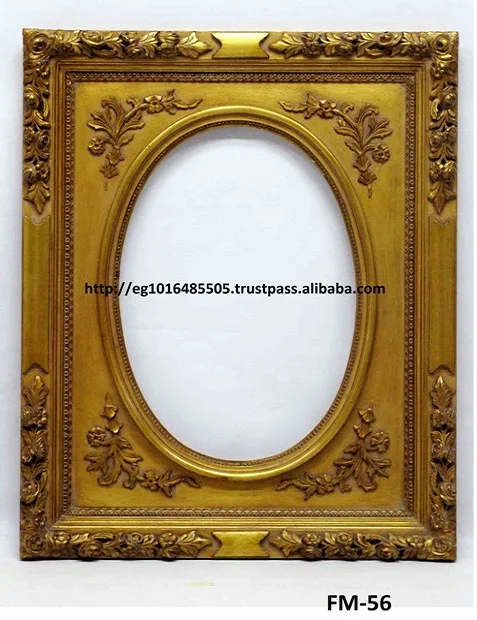 
Античное резная рамка-зеркало, позолота листьев 