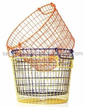 ROUND METAL IRON WIRE BASKET KITCHEN DECORATIVE METAL WIRE BASKET LOW PRICE FRUIT BASKET