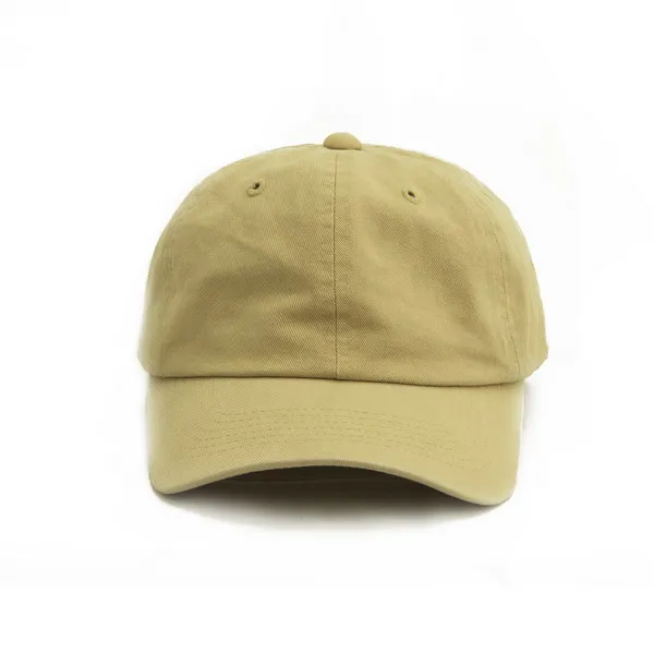Blank Baseball Cap/Hat 6 Panel  Plaid Cotton Twill Khaki