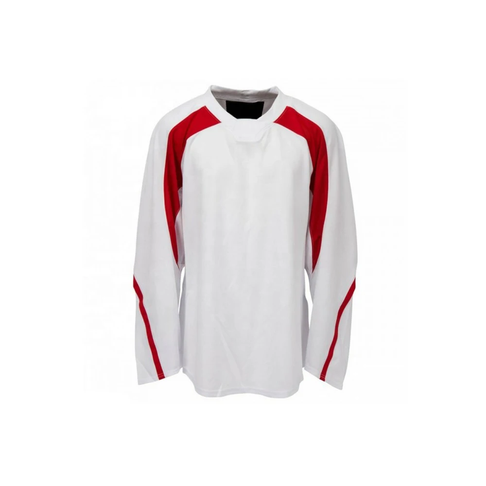 Wholesale High Quality Custom Logo Printing Cheap Price Round Neck Half Sleeves Ice Hockey Uniform Sets