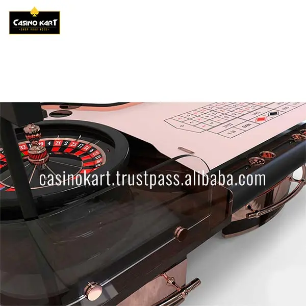 Made In India Standard Size Golden Curve Casino Roulette Table (Without Wheel System) For Poker Game