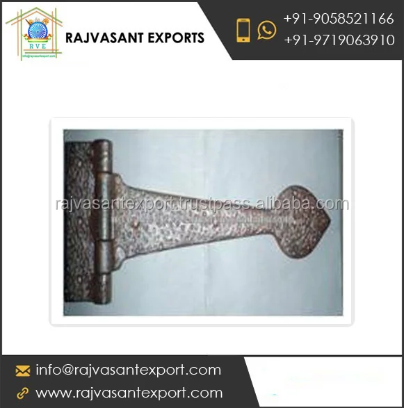Leaf Ornate Fancy Door Gate Hinge Antique Wrought Iron Door & Window Hinges None,others RVE HG 3005 IN;34648 Modern Hotel