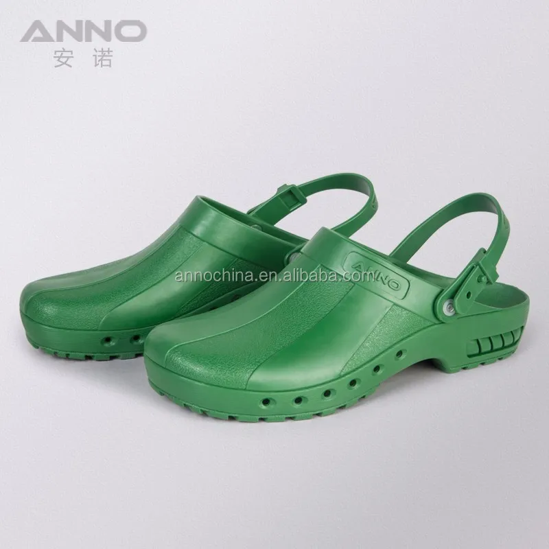Anno antistatic autoclavable doctor and nurse clog shoes with wedge heels