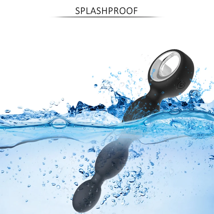 
Rechargeable remote control soft silicone flexible long anal beads sex toys plug anal 