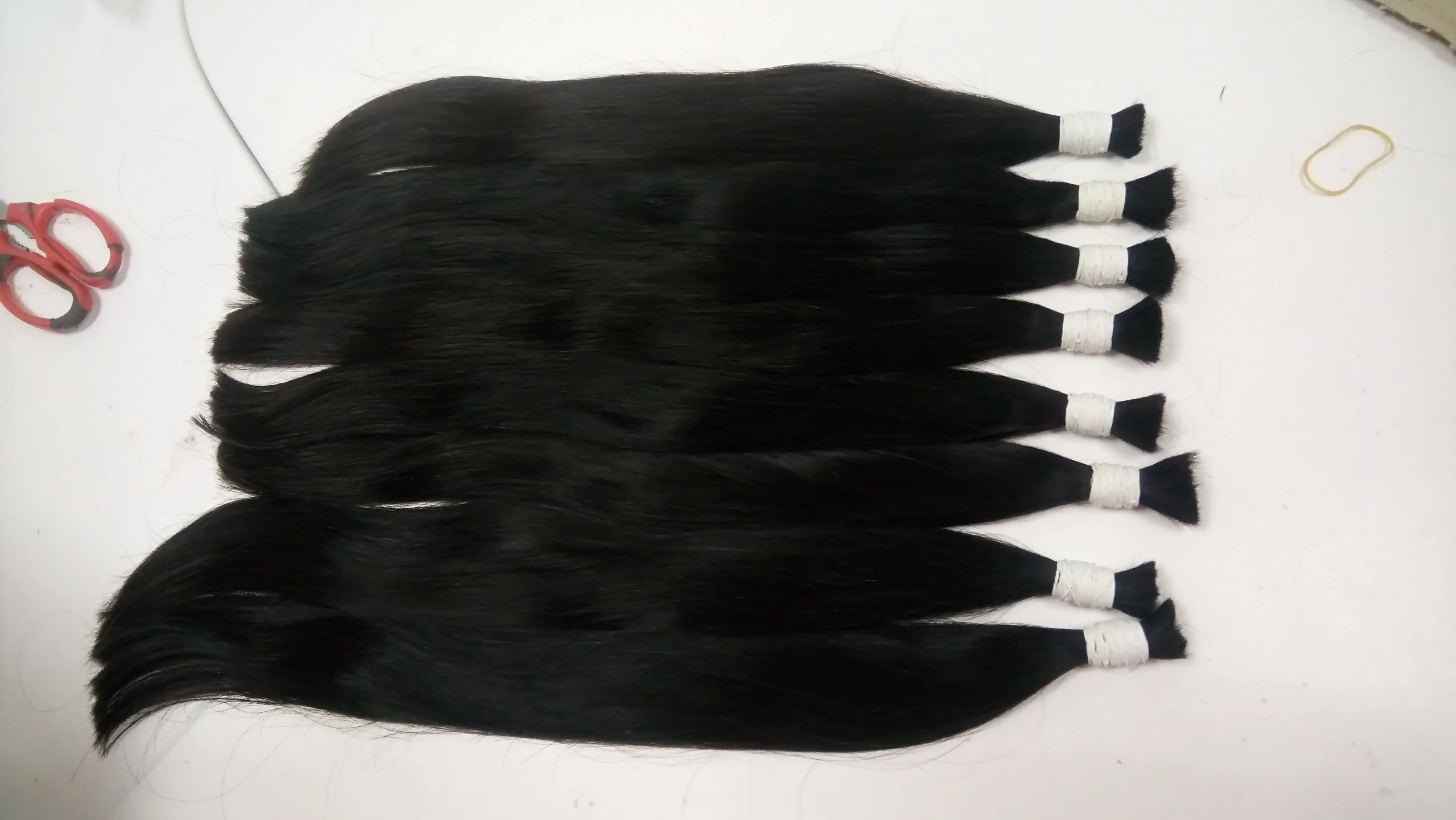100% HUMAN HAIR BULK STRAIGHT NATURAL HAIR EXTENSION