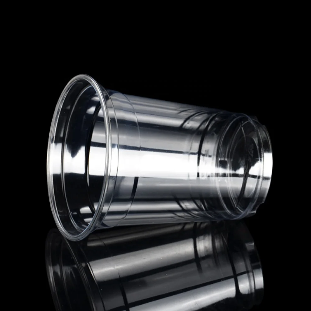 Factory wholesale disposable transparent 360ml milk tea plastic cup pet cold drink cup