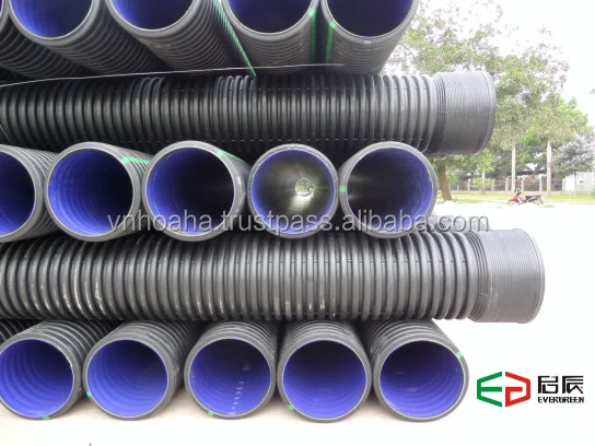 HDPE Double Wall Corrugated Pipe For Construction Industry new