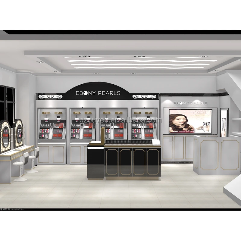 Alibaba китайская фабрика деревянный пол из МДФ для макияжа витрина косметики Loreal