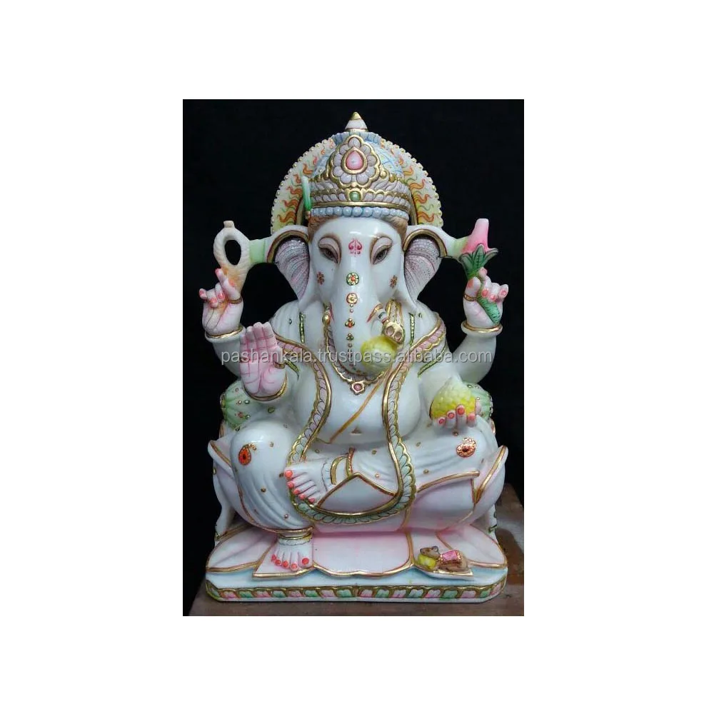Marble Luxurious God Ganesha Statue