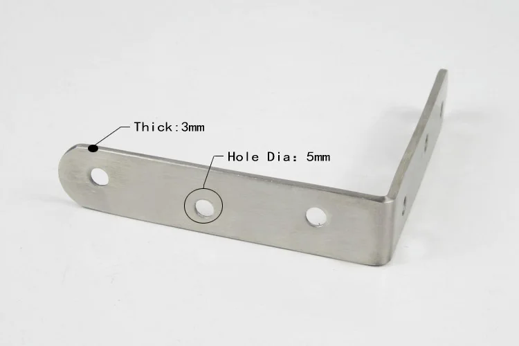 Building hardware angle reinforced frame steel bracket for wood metal corner triangle shelf bracket