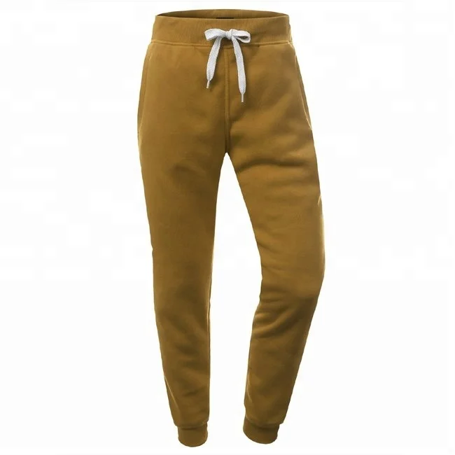 
100% cotton sweatpants fitness mens without stripe sports track pants 