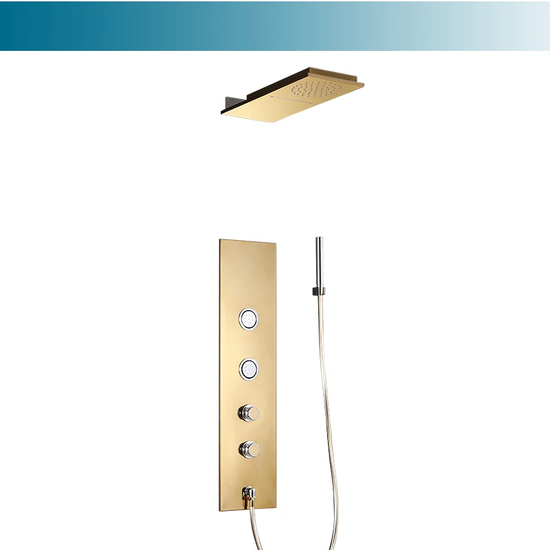 In wall concealed bathroom massage Rainfall Waterfall shower sets