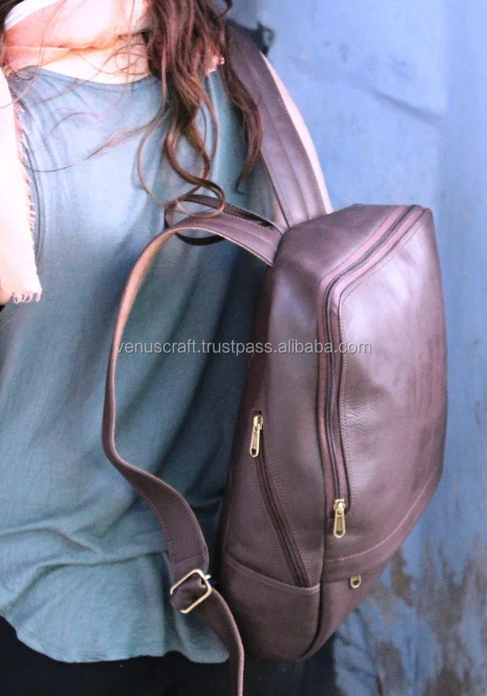 Bestseller Leather Shoulder Bags Laptop Back Pack Backpack School Bag Unisex Travel Accessories Handbags Vintage Wear