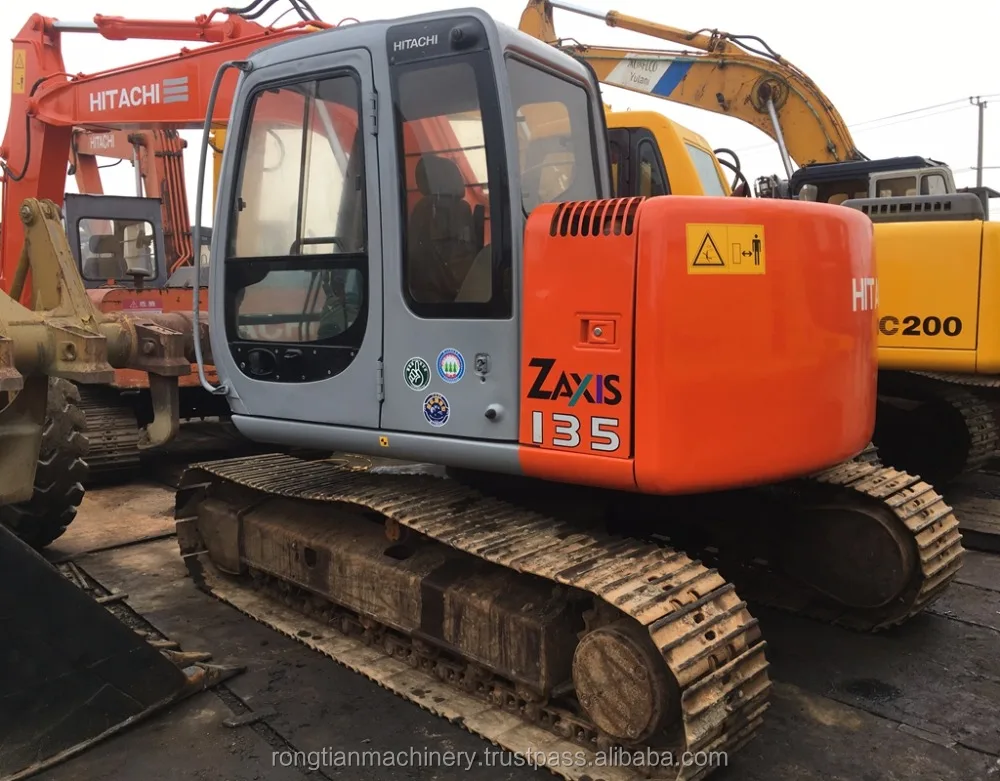 Fuel-efficient hitachi machine ZX135 excavator for sale, used hitachi excavator at low working hours