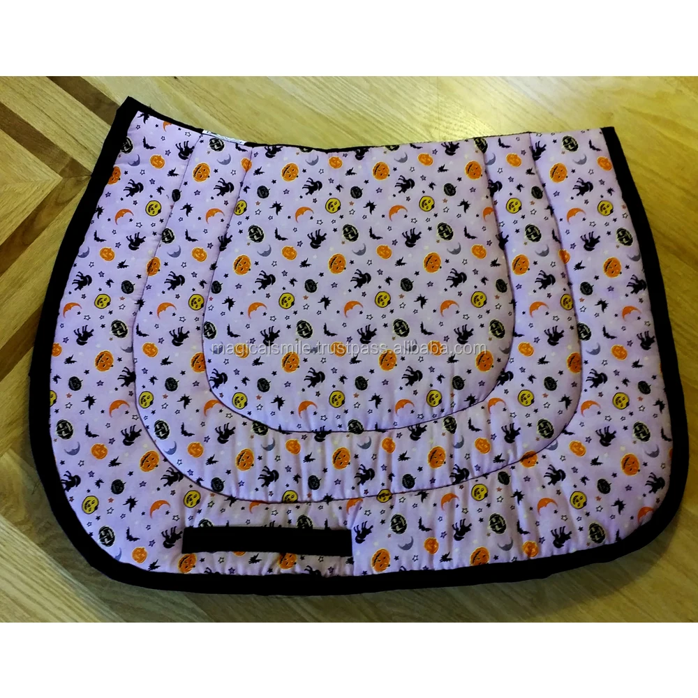 
Grey Spiders Saddle Pads With Wool Sublimation Saddle Pad 