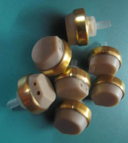 hearing aid speaker receiver 2 pin Golden color hearing aid accessories 2 pin gold earphone