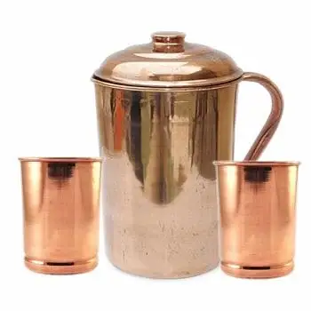 Набор кувшинов для воды из твердой меди кухонный Настольный кувшин стильные распродажи