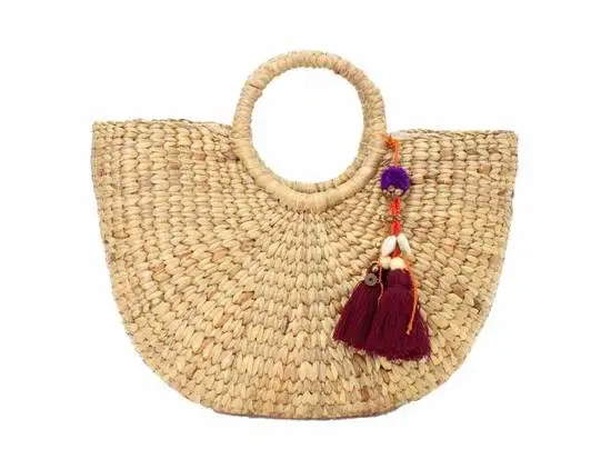 Best Choice for Summer Vacation High Quality Natural Craft Women Straw Bag