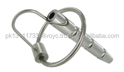 Fresno Surge Stainless Steel Solid Penis Plug with Ring Pull