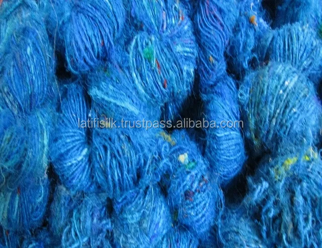 Recycled Sari silk Yarn for gift packing knitting crochet weaving art and craft jeweler decoration handmade eco friendly thread