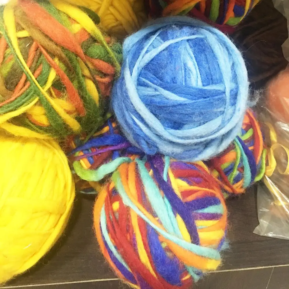 New TTY-001, Pure Zealand Origin Wool Thick and Thin Yarn, Used for Creating Unique Fabrics, Designed by Nepalese Women Artisans