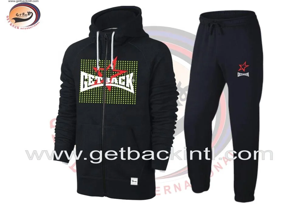 High Quality 450Gsm Fleece Jogging Suits Custom Anti-Bacterial Anti-UV Breathable Sweat Training Suits in Plus Sizes