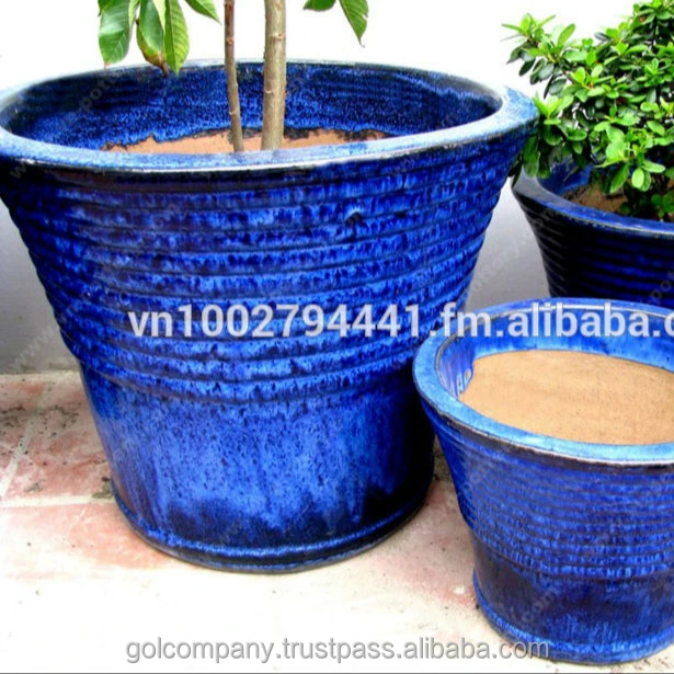 Outdoor glazed pottery - Outdor Clay pots planters - Ceramic flower pots [wholesale]