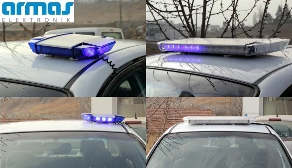 FLARE-M Mini Light Bar Low Profile Slim ECE R65 R10 REDDOT Design Award 3W LED Emergency Warning Towing Truck Lightbar