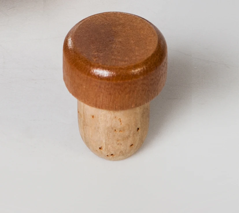 
Cap Cork Stopper with Wooden Closures with Natural Vodka Wood 100 Beverage Offset Printing Corkcho 812 PT 