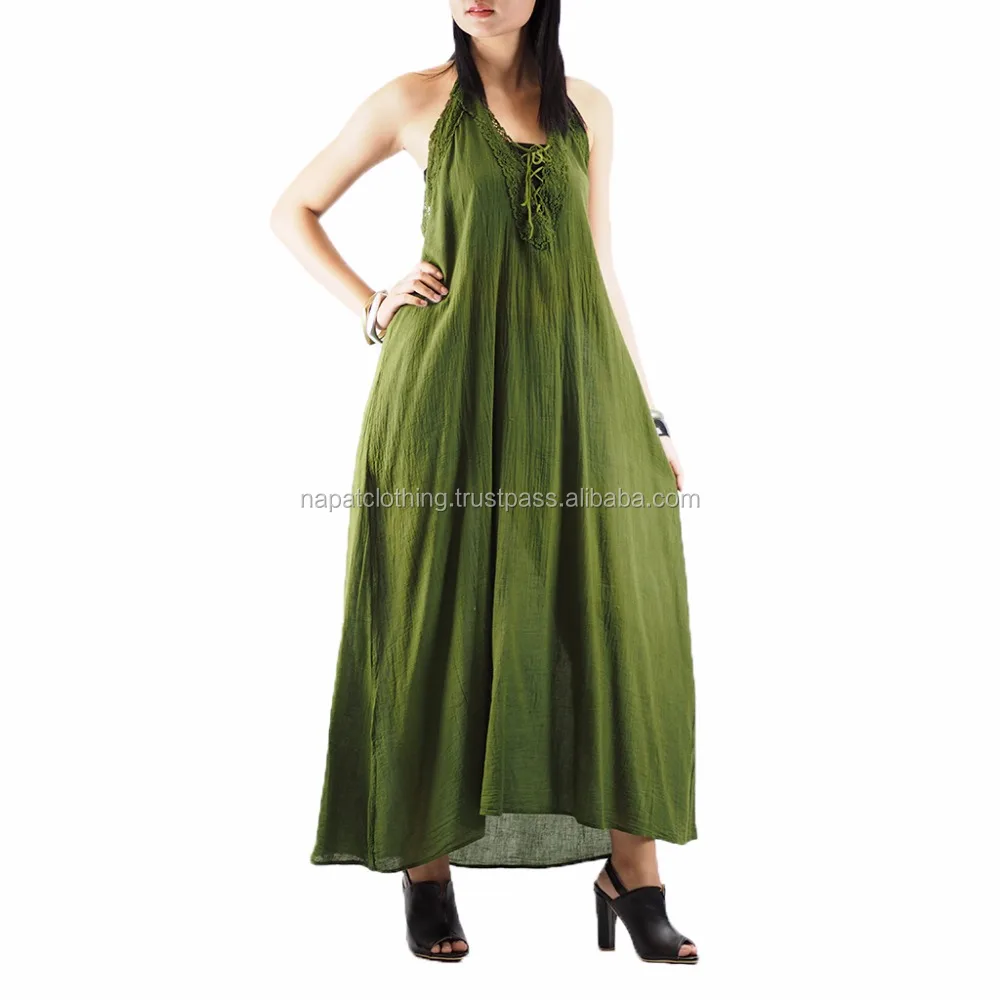NAPAT Wholesale Woman Long Dress Sleeveless Floor Length Bohemian Summer Clothes