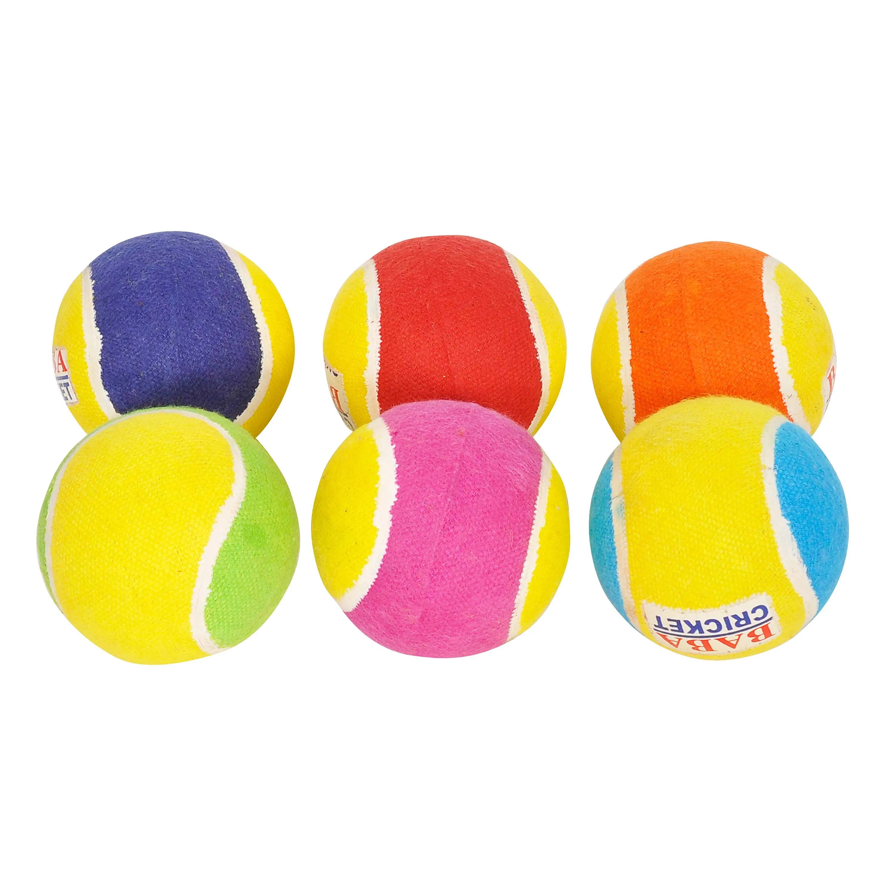 custom logo wholesale cheap promotional cricket tennis ball outdoor tennis balls natural rubber felt Training sports ball