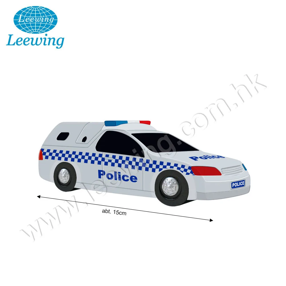 Plastic PVC Fire Engine Truck Car Shape Coin Bank Money Saving Box