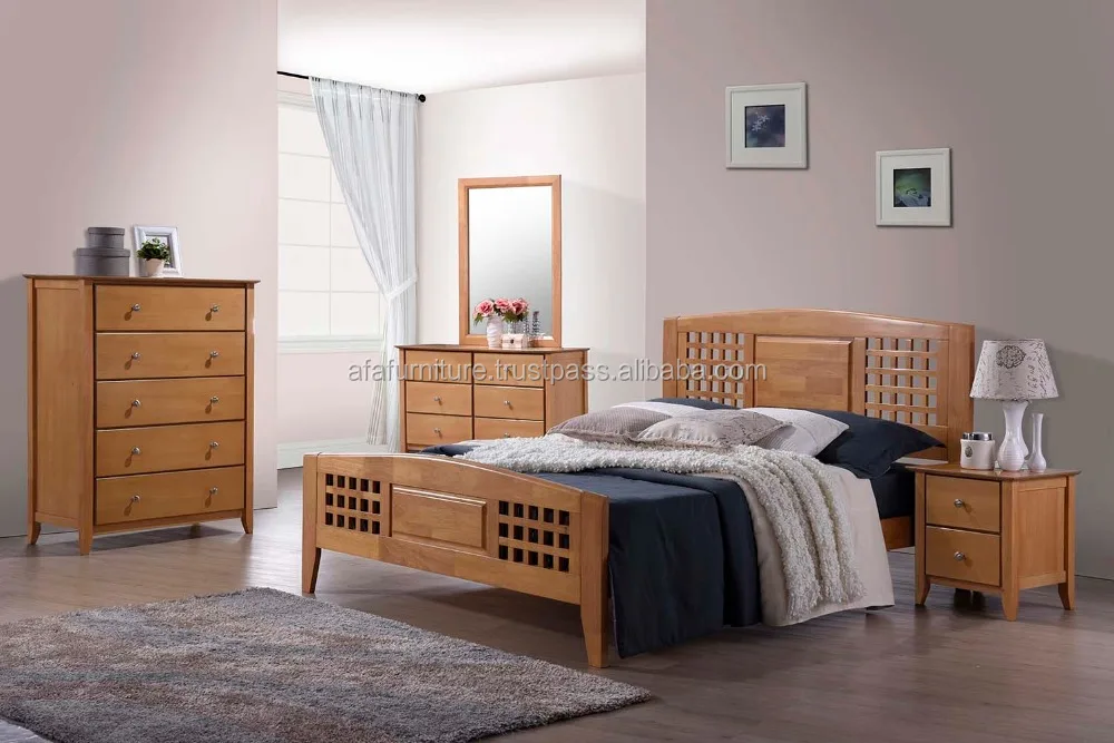 
Wooden bedroom bed wooden bed solid wood bed bedroom furniture bedroom set manufacturer Malaysia 