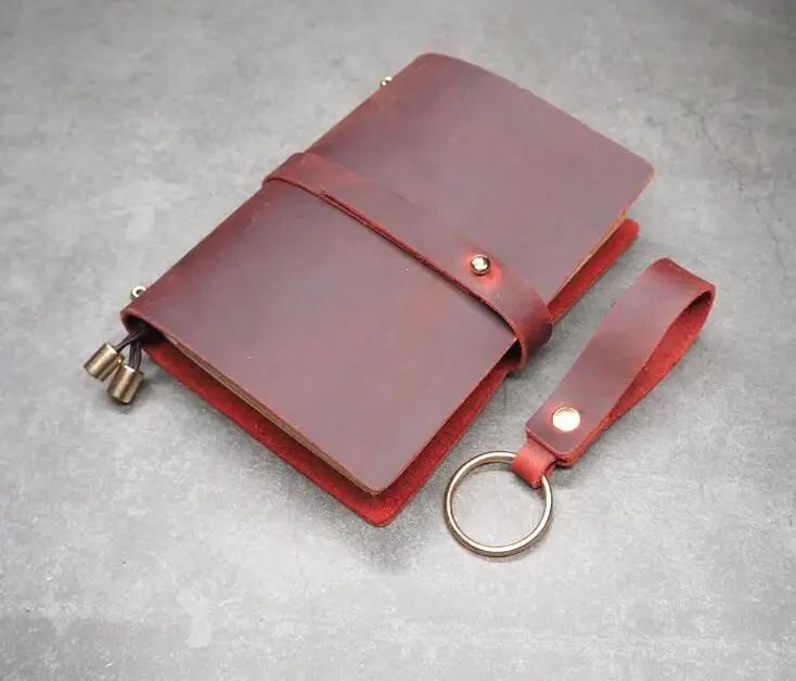 Кожаный чехол Crazy horse для блокнота ручной работы