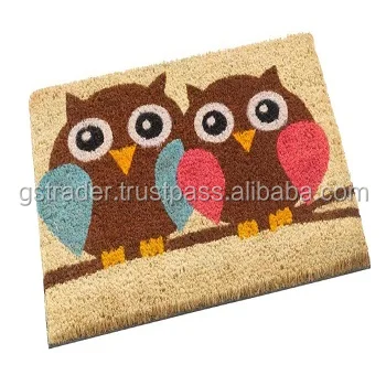 Rubber door mat, floor saver doormat, 100% carpet polyester 100% foot mat