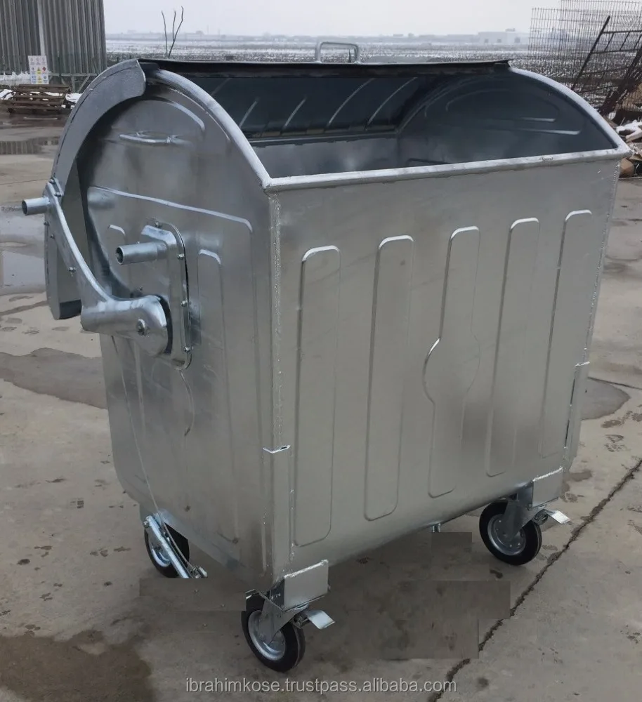 1100 lt Metal Waste container bin