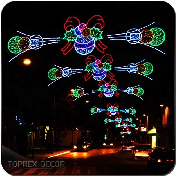 Waterproof colorful outdoor led street motif light diwali festival decoration