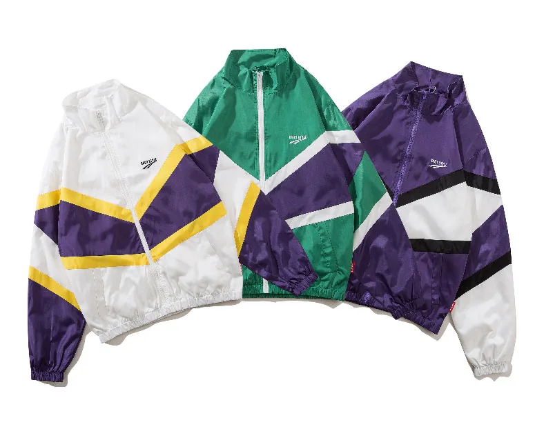 100% полиэстер, индивидуальная мода, 3 тона, 90, оптовая продажа, ветровка, куртки с карманами