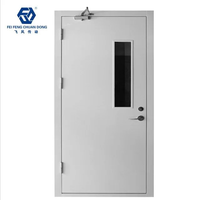 
Security single fire resistant metal door 