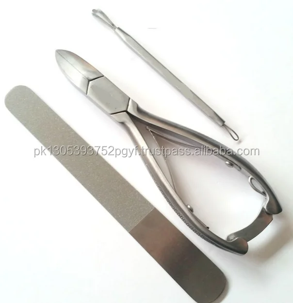 Nail Nipper w/Lock Professional Pedicure Clipper Plier Cutter DebsFile /Podiatry Chiropody Instruments