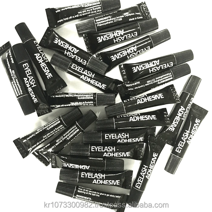 Adhesive for strip eyelashes (Acrylate, Black,Tube Type 1g) AG003 / Latex free glue / fast drying / Long lasting glue
