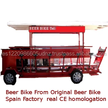 BEER BIKE Red Chasis 3.0 SPAIN original model CE Europe / Electric Beerbike,partybike,pub bike