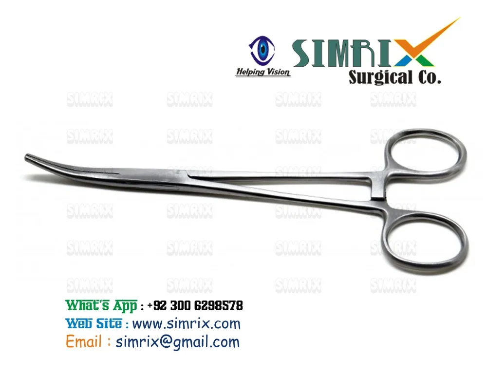 
Rankin Crile Hemostat Forceps Curved 6.25