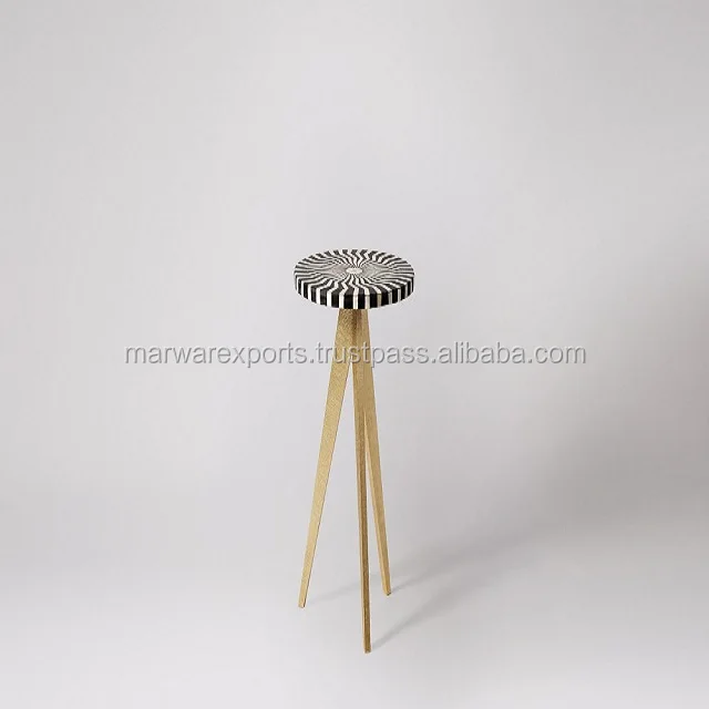 Modern Solid Wood Bone Inlay Stool Luxury Design for Bedroom Kitchen Dining Farmhouse Hotel as Coffee Table Central Cabinet