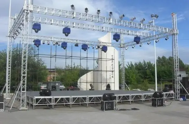 Aluminum concert stage lighting beam truss display
