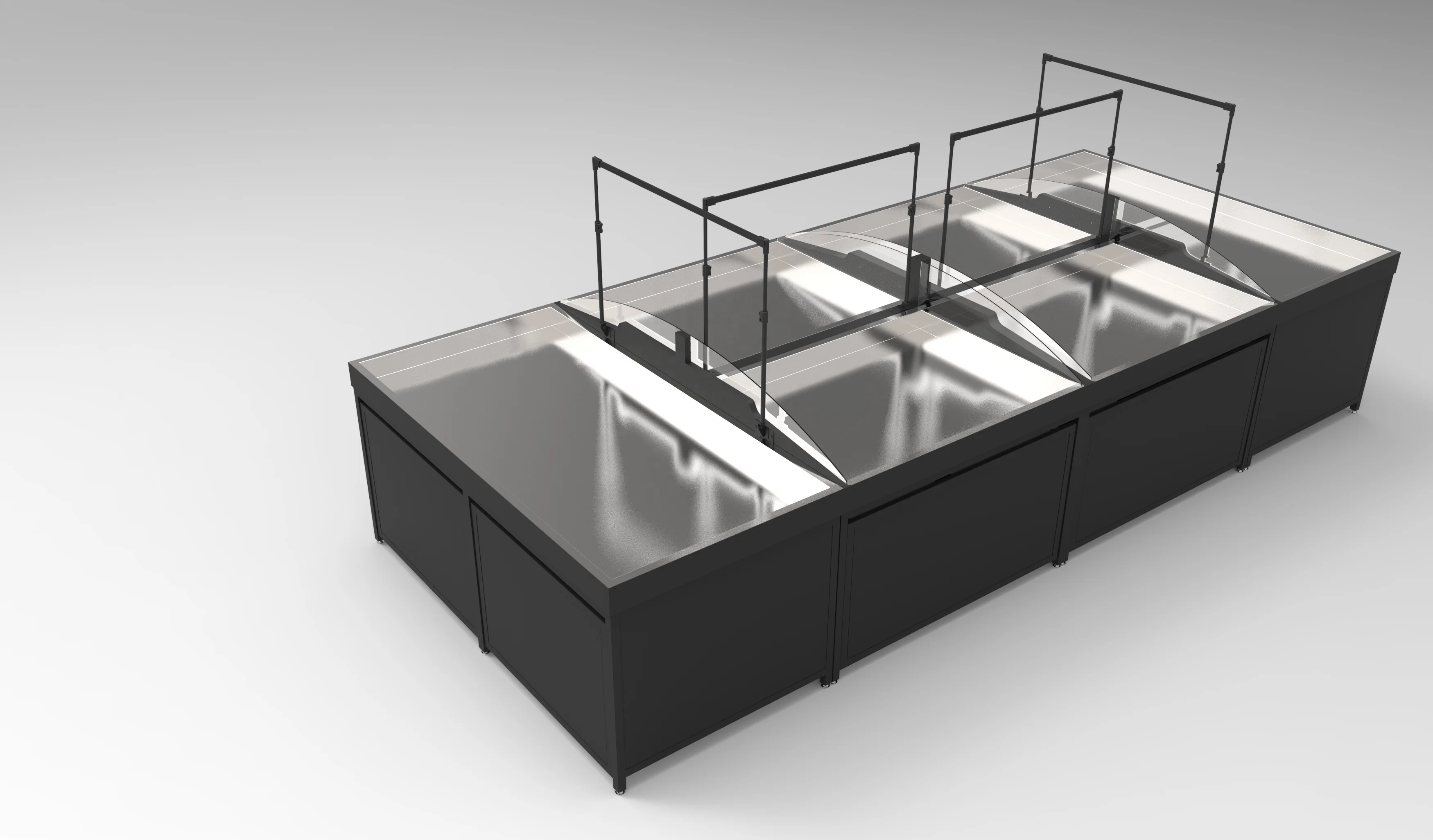 Недорогой и современный стеллаж для хранения фруктов и овощей в супермаркете/демонстрационная стойка