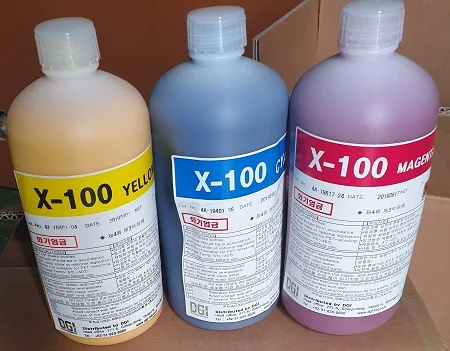 Масло X100 DGI красные желтые синие чернила из Кореи