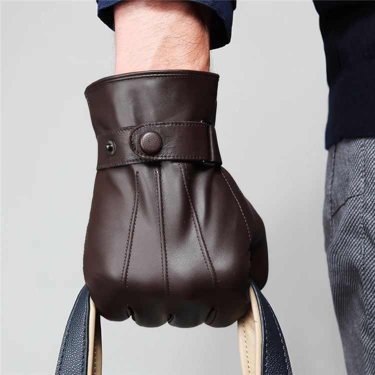 Best Prices warm winter gloves boxing leather gloves rabbit fur lined leather gloves