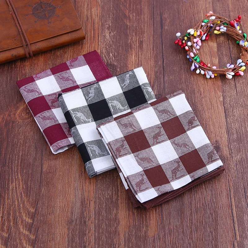 Винтажный жаккардовый высококачественный мужской носовой платок из 100% хлопка